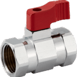 valvula esfera h h mini mando rojo