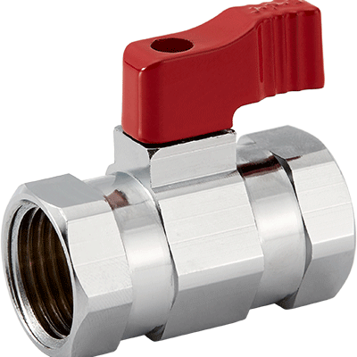 valvula esfera h h mini mando rojo